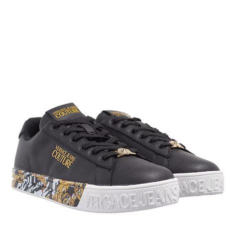 versace jeans sneaker schwarz gold|versace jeans couture sneakers white.